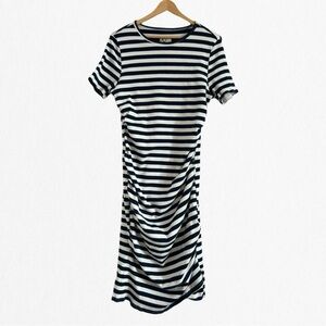 AMPERSAND AVENUE Women’s Better Than Basic Dress - Blue Stripe